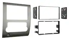 Front. Metra - Dash Kit for Select 2008-2012 Nissan Titan DDIN - Silver.