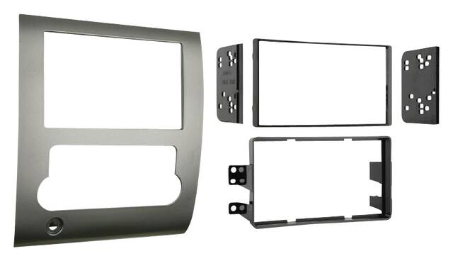 Front. Metra - Dash Kit for Select 2008-2012 Nissan Titan DDIN - Silver.