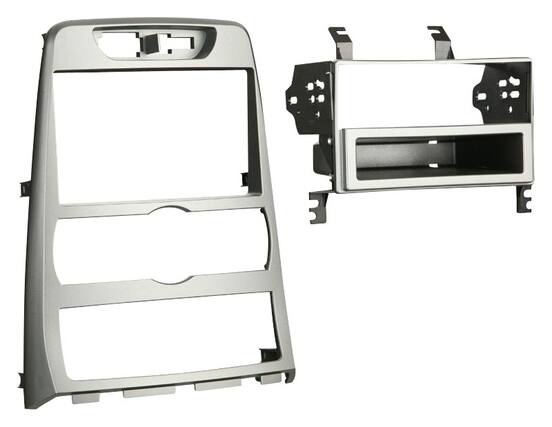 Front. Metra - Dash Kit for Select 2010-2012 Hyundai Genesis - Silver.
