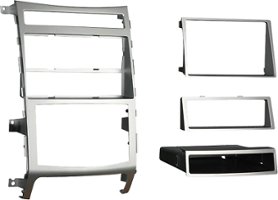 Metra - Dash Kit for Select 2007-2013 Hyundai Veracruz DIN DDIN - Silver - Angle_Zoom