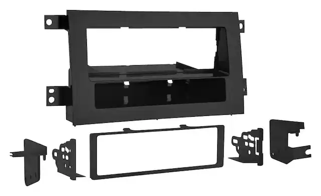 Front. Metra - Dash Kit for Select 2006-2014 Honda Ridgeline DIN - Gray.