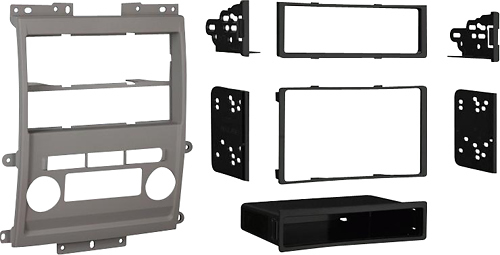 Angle View: Metra - Dash Kit for Select 2009-2012 Nissan Frontier Xterra DIN DDIN - Gray