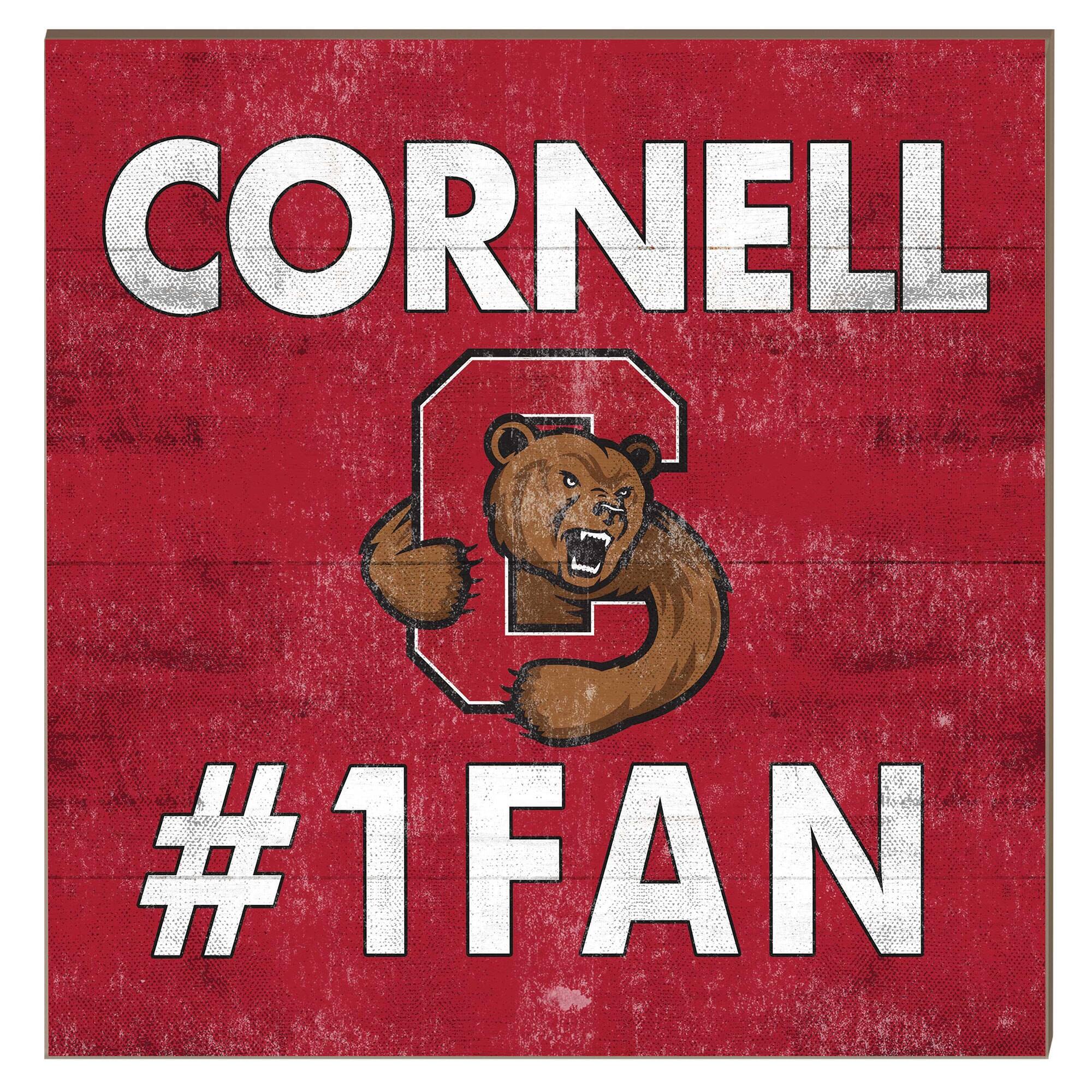 Cornell Big Red 10" x 10" #1 Fan Plaque
