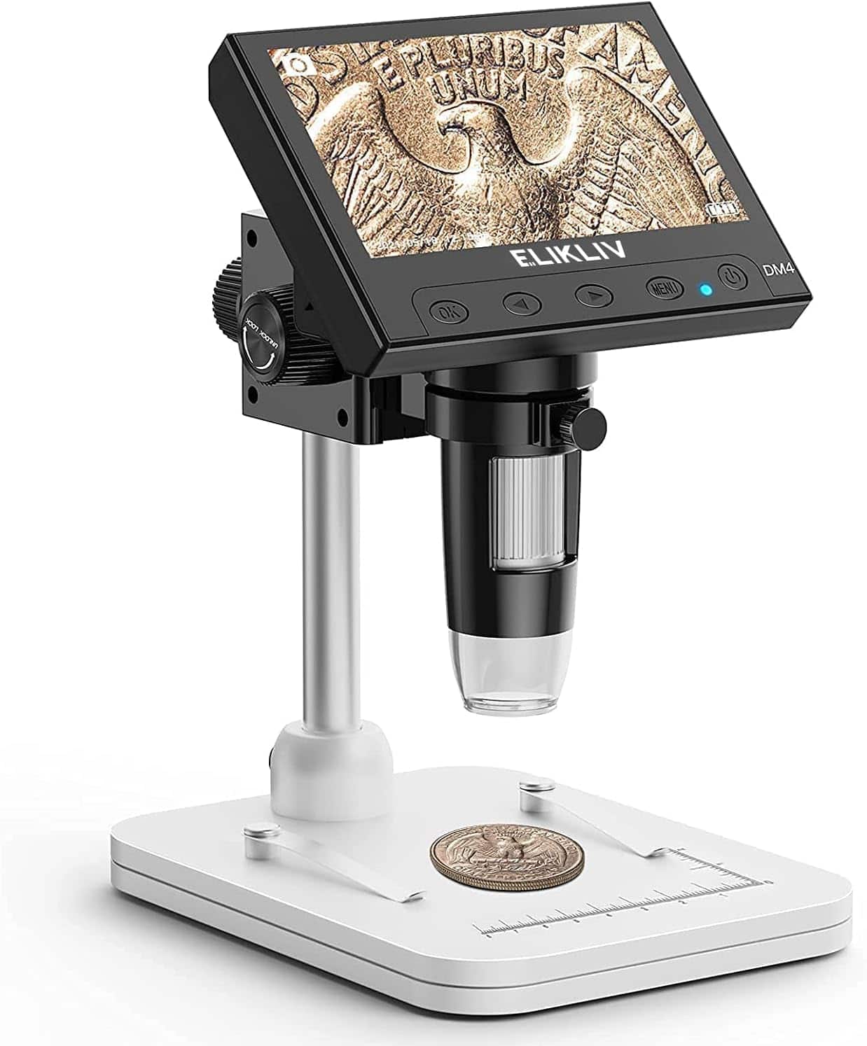 Vulpecula Spade - Microscope, LCD Digital Coin Microscope 1000x