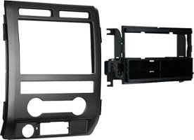 Metra - Dash Kit for Select 2009-2010 Ford F-150 Lariat/F-150 Platinum w/o NAV - Black - Angle_Zoom
