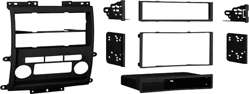 Angle. Metra - Dash Kit for Select 2009-2012 Nissan Frontier Xterra DIN DDIN - Black.