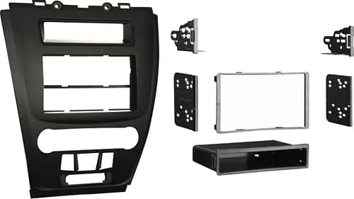 Angle. Metra - Dash Kit for Select 2010-2012 Ford Fusion DIN DDIN - Black.