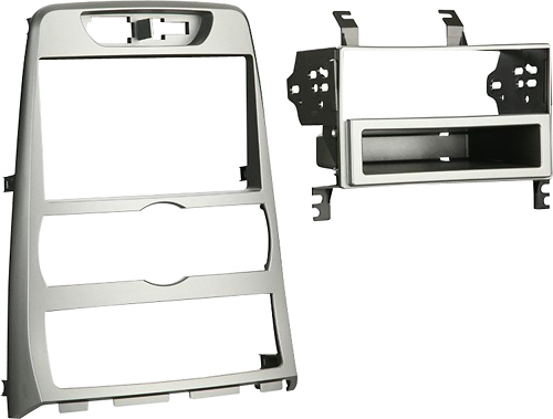 Angle View: Metra - Dash Kit for Select 2010-2012 Hyundai Genesis DIN - Silver