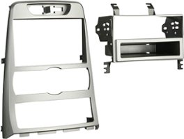Metra - Dash Kit for Select 2010-2012 Hyundai Genesis DIN - Silver - Angle_Zoom