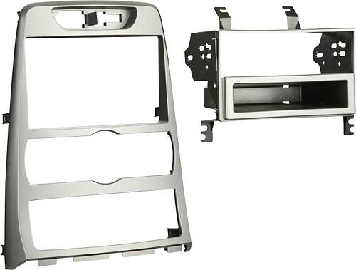 Angle. Metra - Dash Kit for Select 2010-2012 Hyundai Genesis DIN - Silver.
