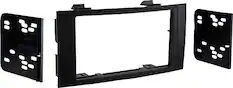 Angle. Metra - Dash Kit for Select 2004-2010 Volkswagen Touareg DDIN - Black.