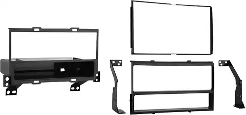 Angle. Metra - Dash Kit for Select 2007-2012 Nissan Sentra DIN DDIN - Black.