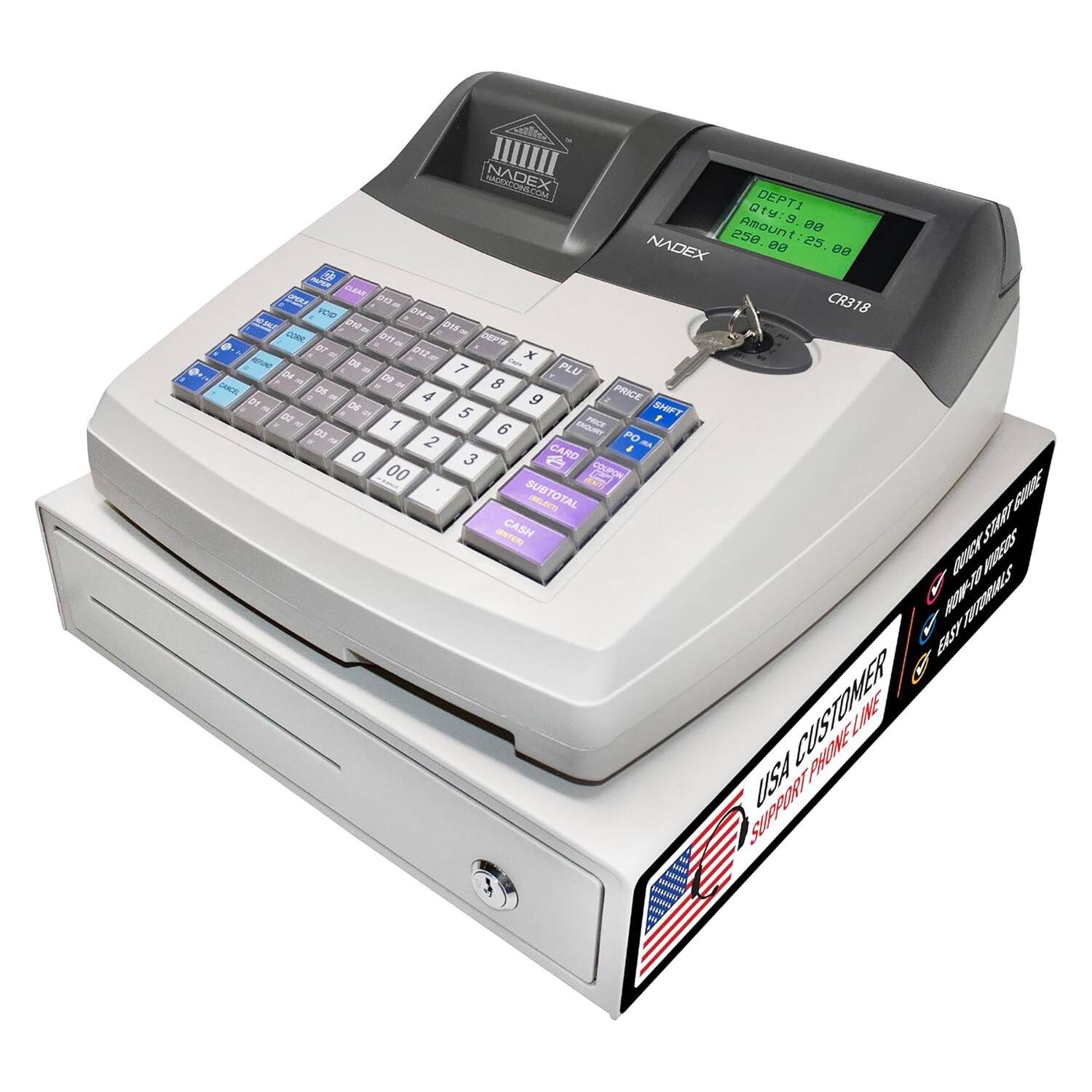 NADEX  
DEPT1 014:9  
Amount 250.00  
25.00  
NADEX  
a 5A OA M CR318  
im dm 211m cOee 2Xm DEFTE F 002- x ac DE - 7 PLU lr - dF N os - 8 ar V - 4 g PRICE - DE e 5 SNIFT 52 PRCT 00 1 6 - - 2 PO - CARD . 0 3 & 00 F COUPON  
SUBTOTAL  
RECEIPT CENTER CASH  
SIR AEX SoRaY W FUOOS  
BAST CUSTOMER  
PHONE SUPPORT USA