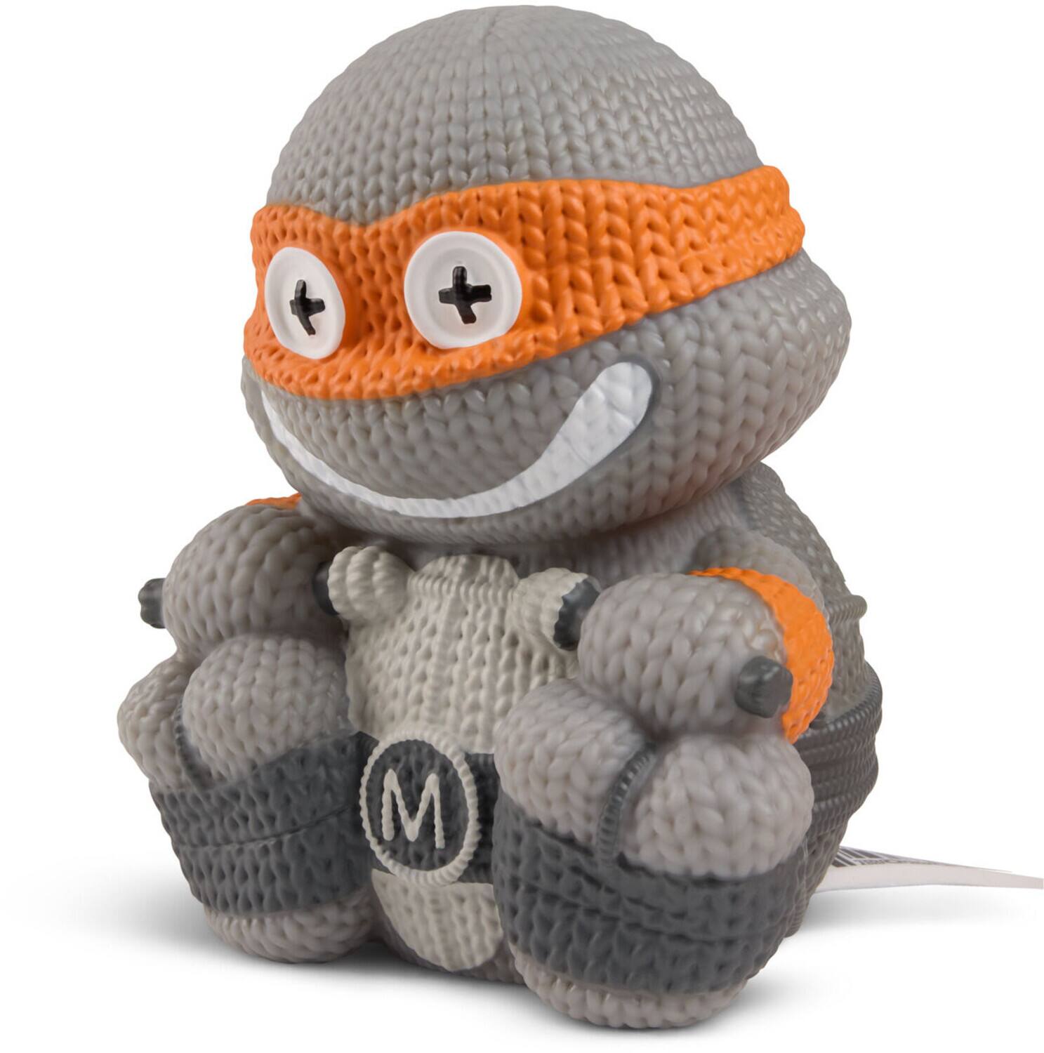 Alt View 1. Handmade by Robots - Teenage Mutant Ninja Turtles (TMNT) - Michelangelo Black & White Limited Edition Vinyl Figure   - COLLECTIBLES - Multicolor.