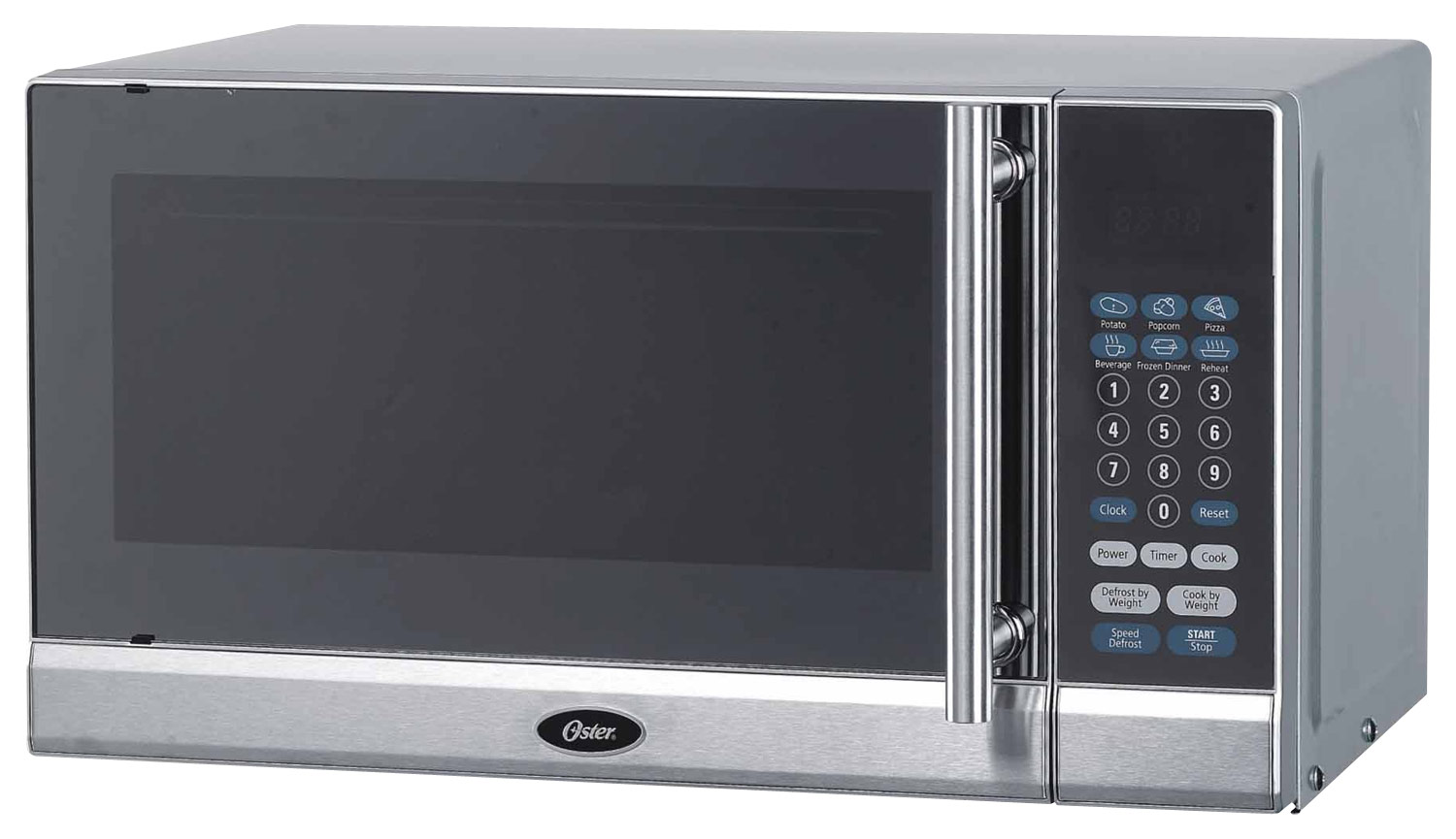 Best Buy: Oster 0.7 Cu. Ft. Compact Microwave Silver OGG3701
