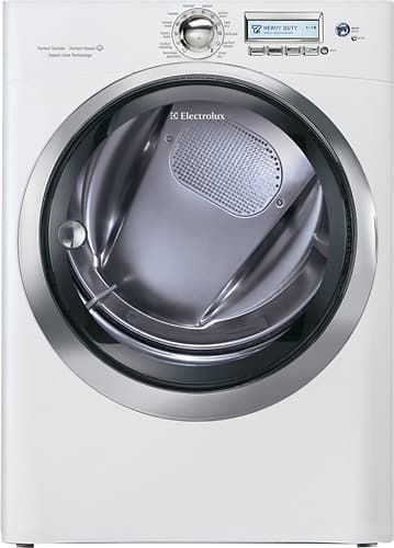 Electrolux - 8.0 Cu. Ft. 65-Cycle Electric Dryer with Steam - Island White-Front_Standard 