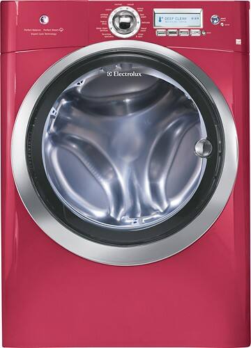 Front Standard. Electrolux - 4.4 Cu. Ft. High-Efficiency Steam Washer - Red Hot Red.