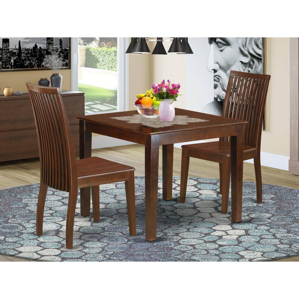 Left. East West Furniture - Dining Room Set Mahogany - Mahogany.