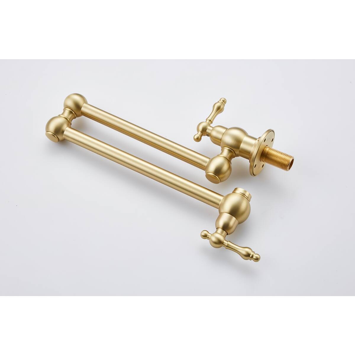 Ropilly Wall Mount Pot Filler Faucet, Brass Folding Kitchen Faucet with ...