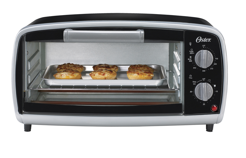 Oster Countertop Convection and 4-Slice Toaster Oven – Matte Black