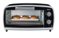 Front Zoom. Oster - 4-Slice Toaster Oven - Dark Blue.