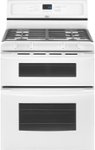 Front Standard. Whirlpool - 30" Self-Cleaning Freestanding Double Oven Gas Range - White.