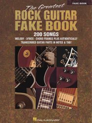 Hal Leonard - Rock Guitar Fake Book Sheet Music - Multi - Front_Zoom