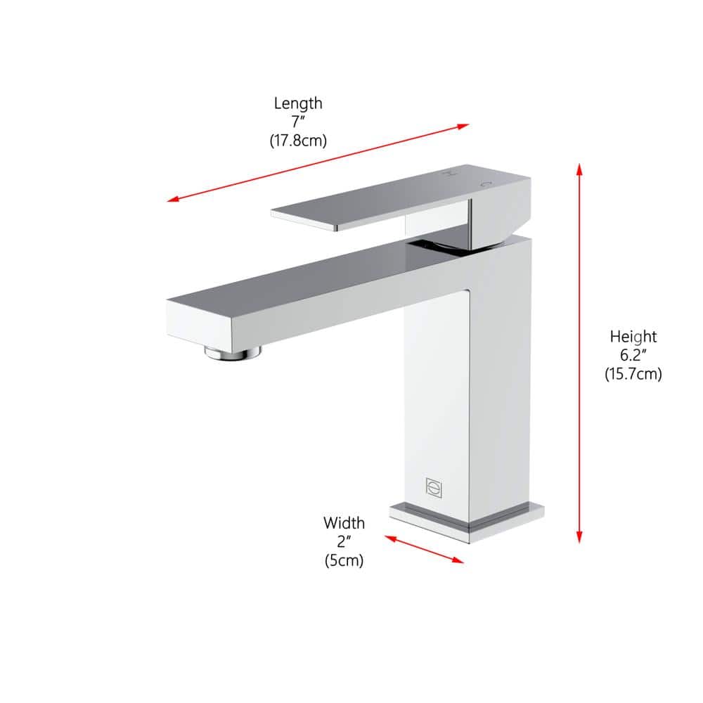 Elegant Kitchen and Bath - Jakob Single Hole Single Handle Bathroom Faucet - Chrome price history on PriceWatchPro