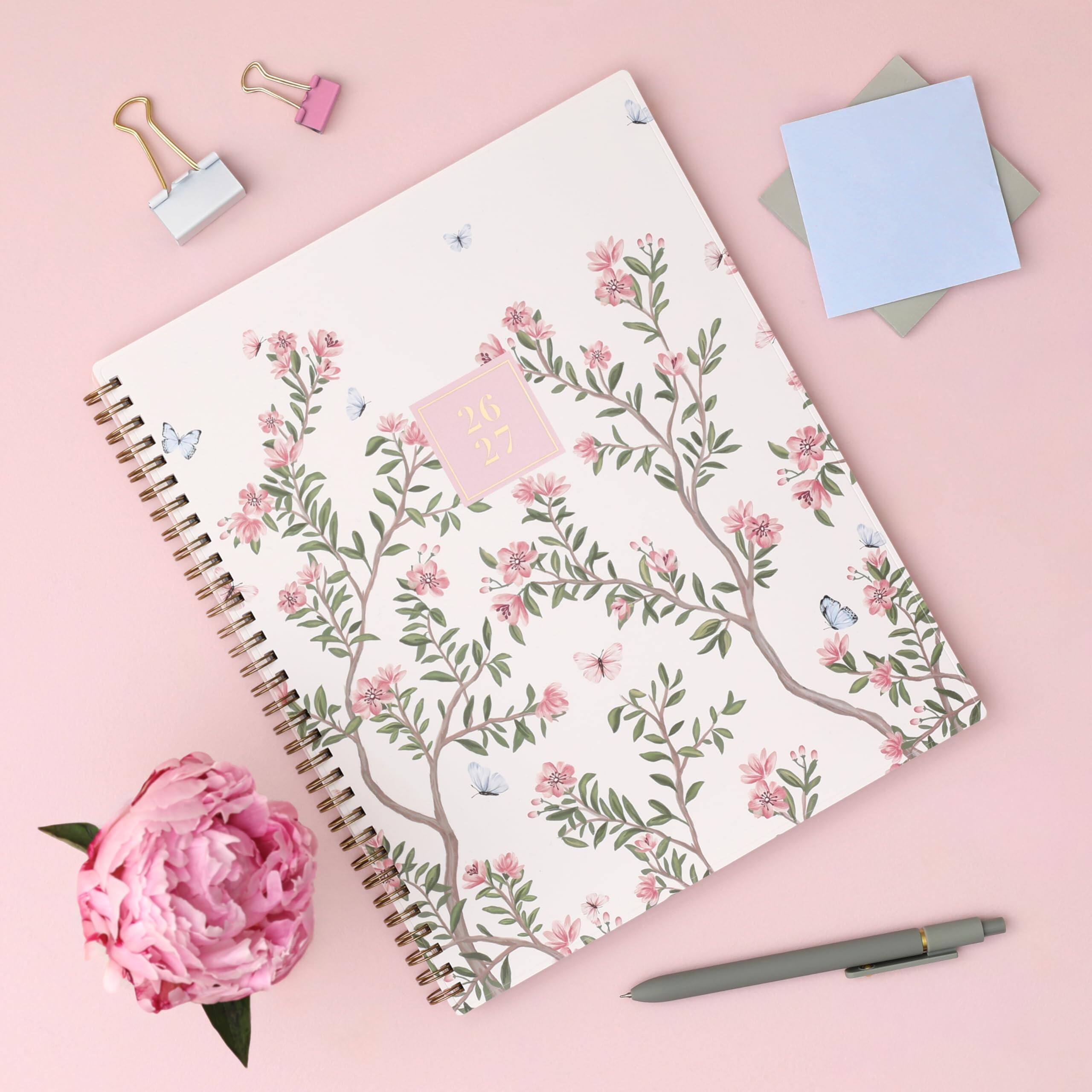 Angle. Blue Sky - Blue Sky 2026-2027 Weekly & Monthly Academic Planner, 8.5"x11", Cherie.