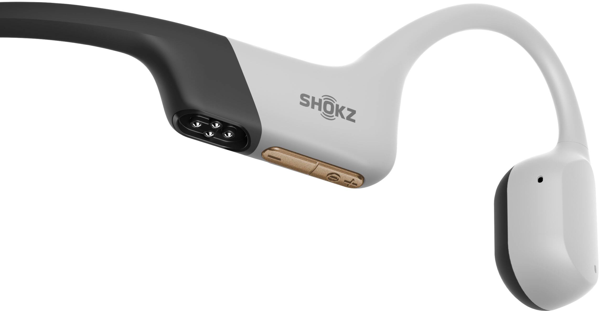 Alt View 2. Shokz - OpenSwim Pro Wireless Bone Conduction Open-Ear Bluetooth Sports Headphones - White.