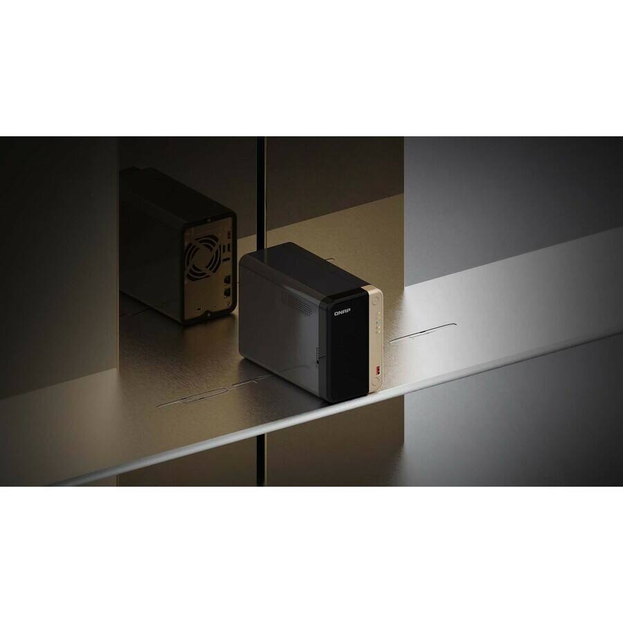 Alt View 6. QNAP - QNAP Turbo NAS TS-264-8G SAN/NAS Storage System - 1 x Intel Celeron N5095 Quad-core (4 Core) - 2 x HDD Supported - 0 x - Black.