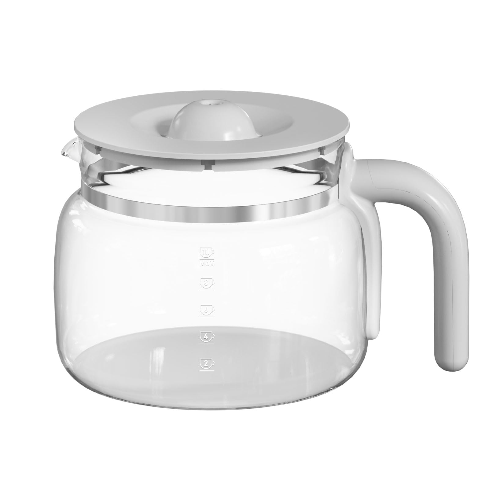 Front. Dapper Styles - 10 Cup Coffee Maker Carafe Replacement Pot Compatible With Dcgc01 Overflow Dcf02 Dcg01 - Default.
