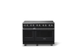Viking - 48 in. Wide 6 Elements Pro 5 Series 7.3 Cu. Ft. Freestanding 6 Element Induction Convection Range - Onyx