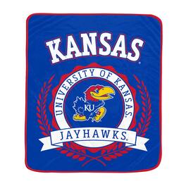 Pegasus - Kansas Jayhawks 50" x 60" University Crest Ultra Soft Blanket - Multicolor