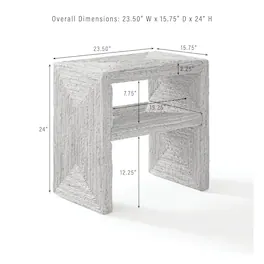Crosley Furniture - Marella End Table - Banana Leaf