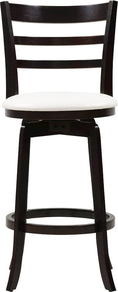 Front Zoom. CorLiving - Woodgrove Three Bar Design 43" Wood Barstool - Espresso/White.