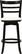 Front Zoom. CorLiving - Woodgrove Three Bar Design 43" Wood Barstool - Espresso/White.