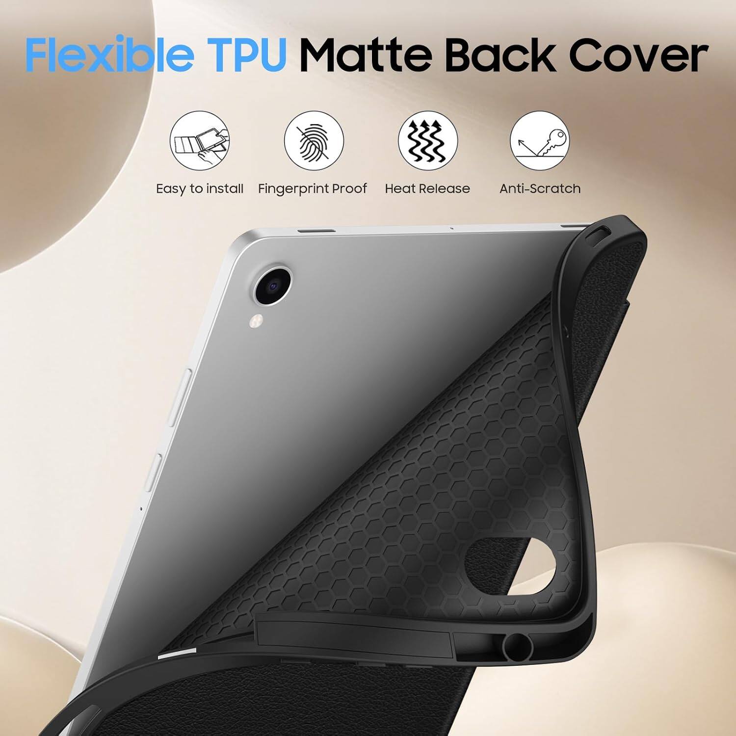 Flexible TPU Matte Back Cover

- Easy to install
- Fingerprint Proof
- Heat Release
- Anti-Scratch