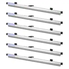 VEVOR - Blueprint Clamps, 24 Inches, Blueprint Hanging Clips Binding Strips, Aluminum Construction, Document Storage - Silver