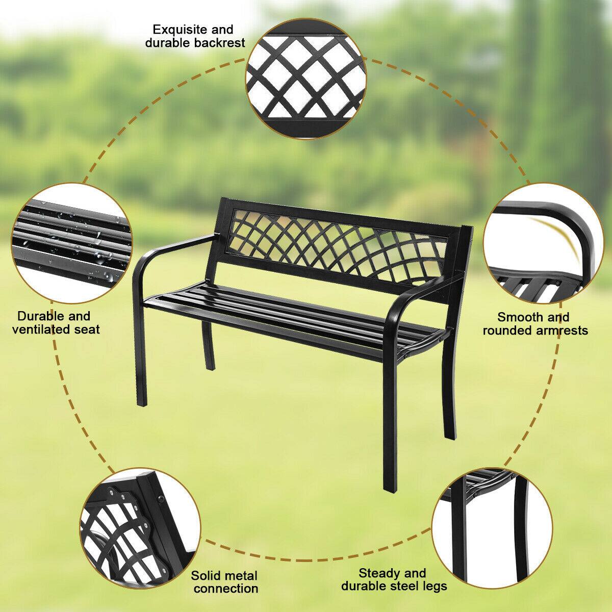 Exquisite and durable backrest
Durable and ventilated seat
Smooth and rounded armrests
Solid metal connection
Steady and durable steel legs