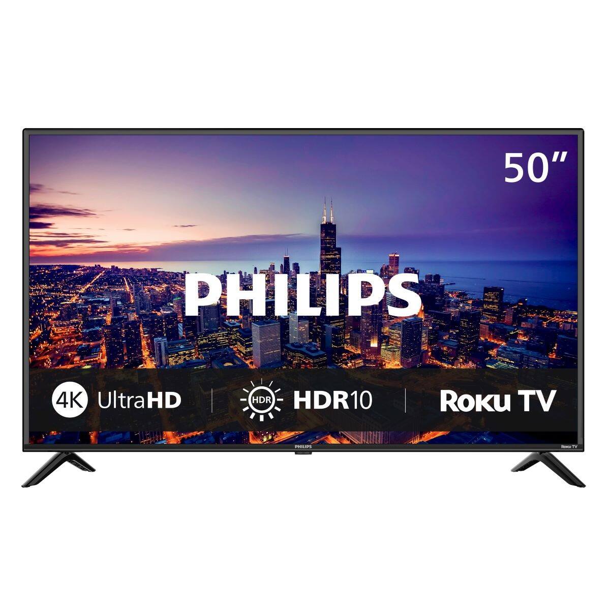 Philips 50" Class 6000 Series LED 4k UHD Smart Roku TV feature detail