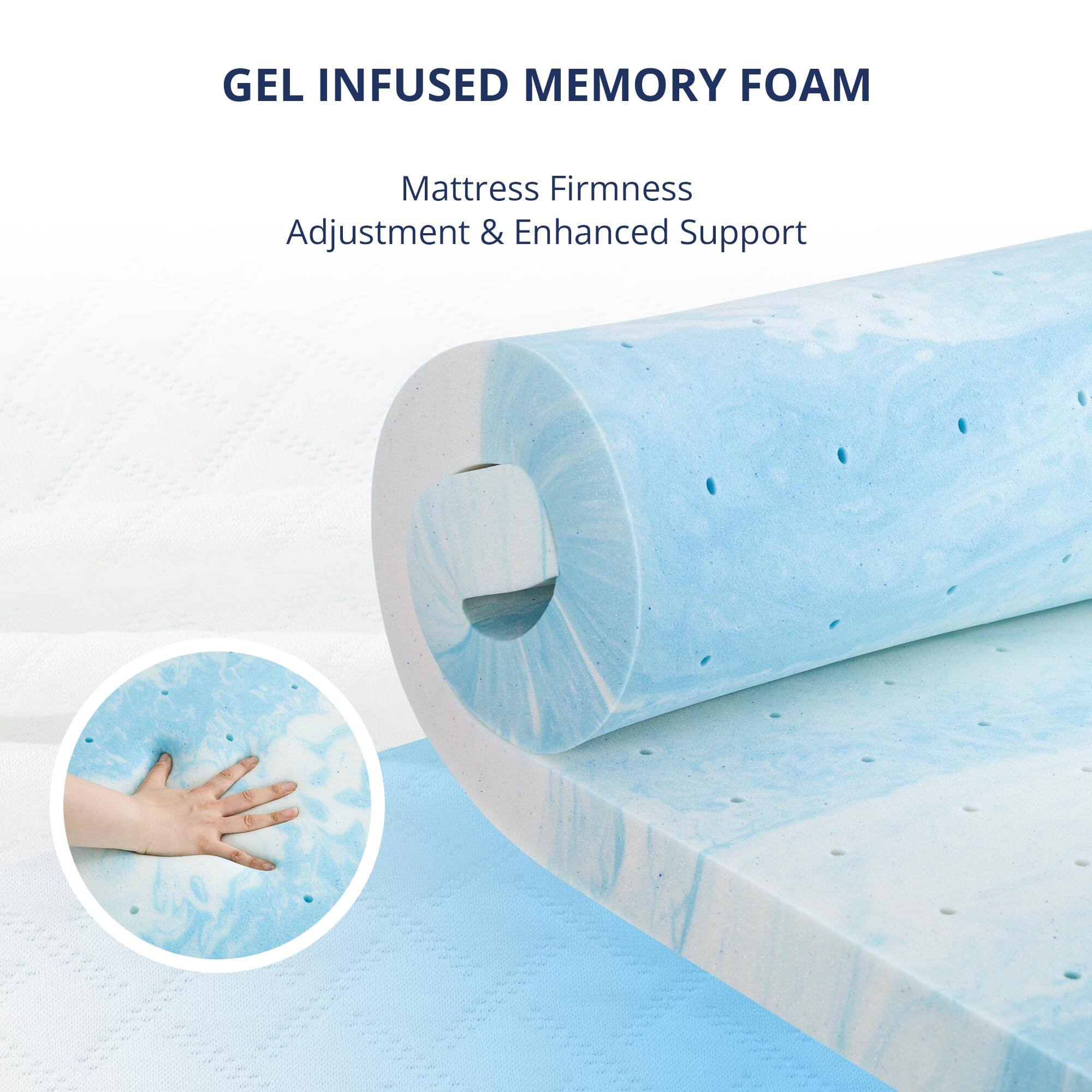 GEL INFUSED MEMORY FOAM

Mattress Firmness Adjustment & Enhanced Support