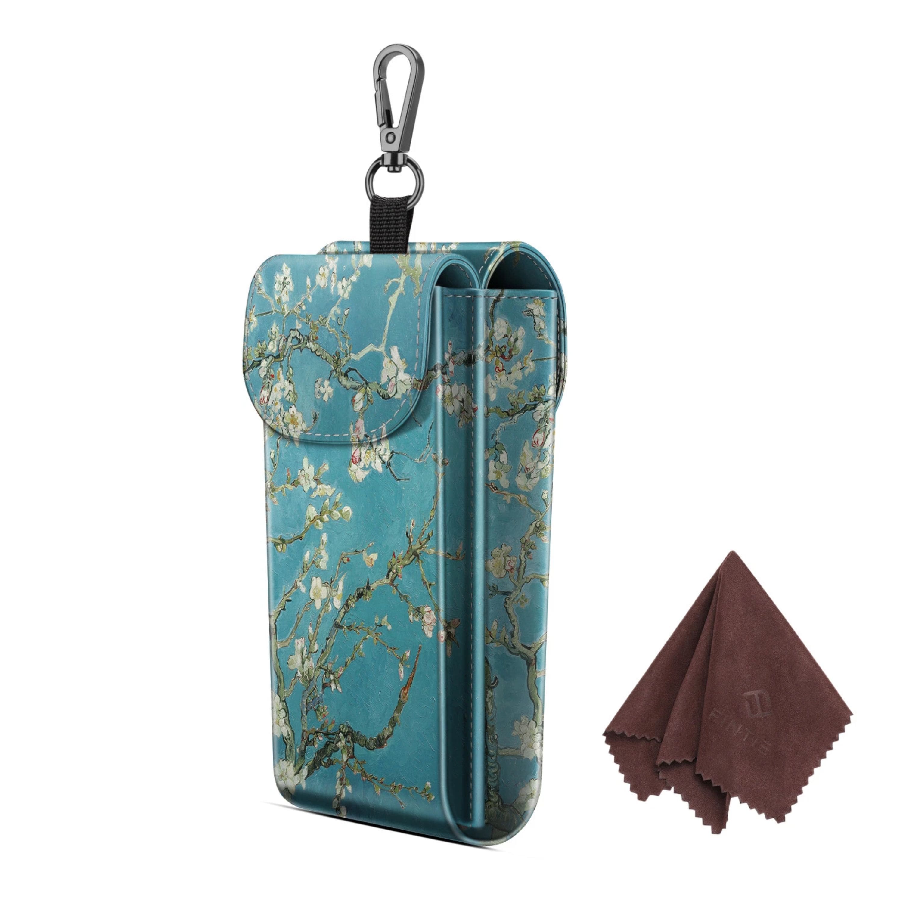 Kitcheniva - Portable Double Glasses Sunglasses Case Pouch With Carabiner Hook - Blossom price history on PriceWatchPro