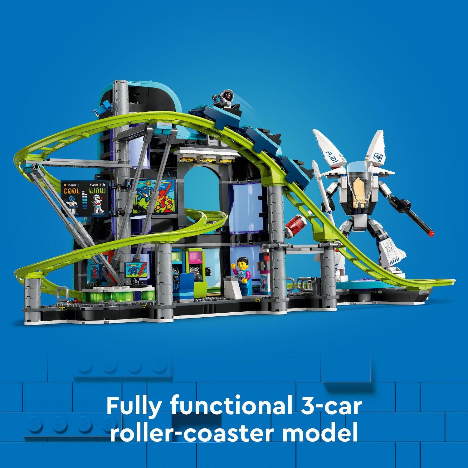 Lego City Robot World Roller-coaster Park Toy Building Set 60421 