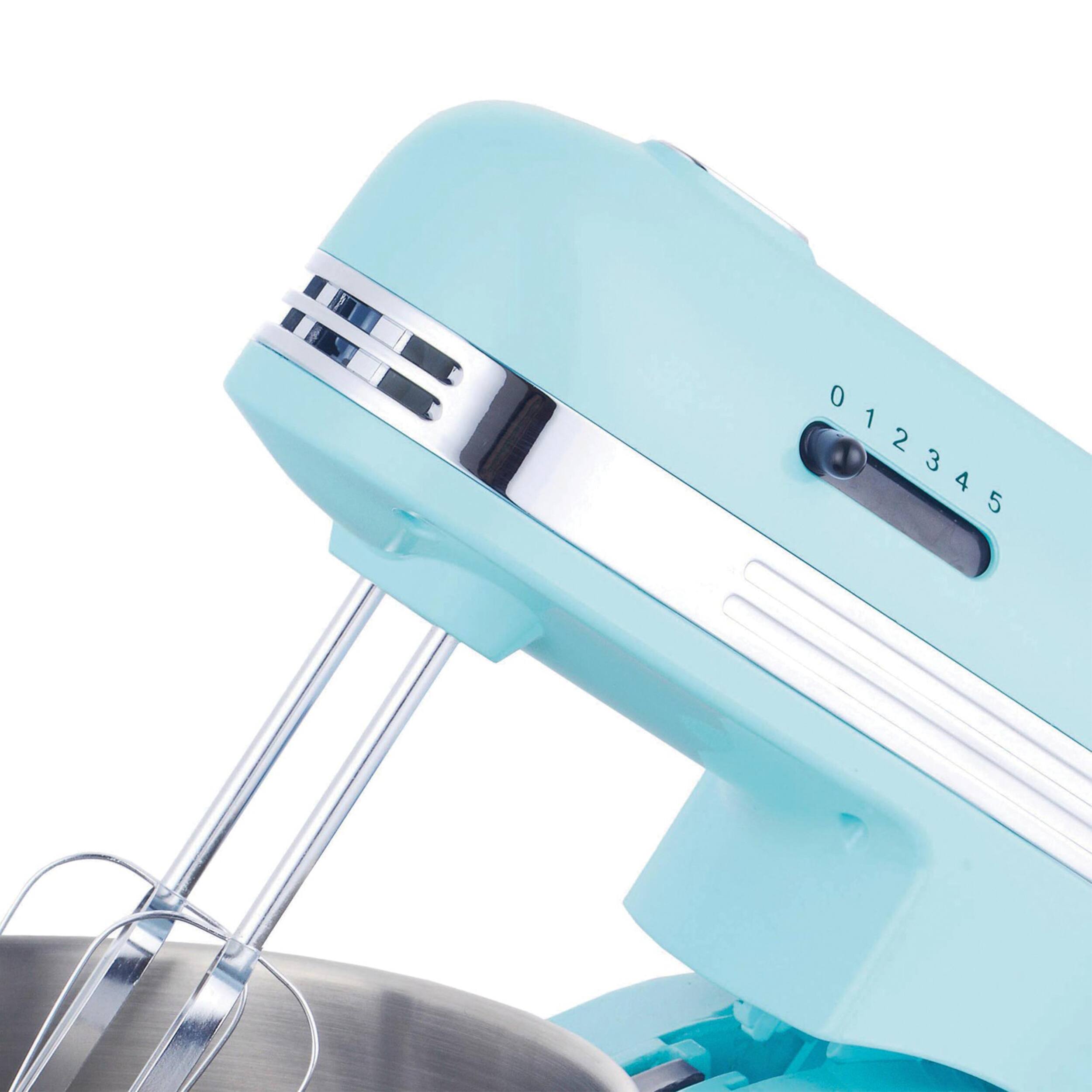 Alt View 2. Brentwood - Brentwood 5 Speed Stand Mixer with 3.5 Quart Stainless Steel Mixing Bowl in Blue - Blue.
