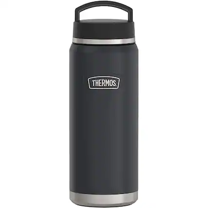 Front. Thermos - Thermos 40 oz. Icon Stainless Steel Water Bottle - Granite - Granite.