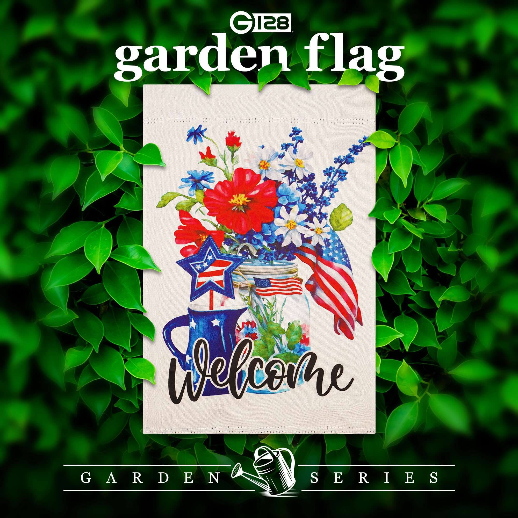 G 128 garden flag  
Welcome  
GARDEN SERIES
