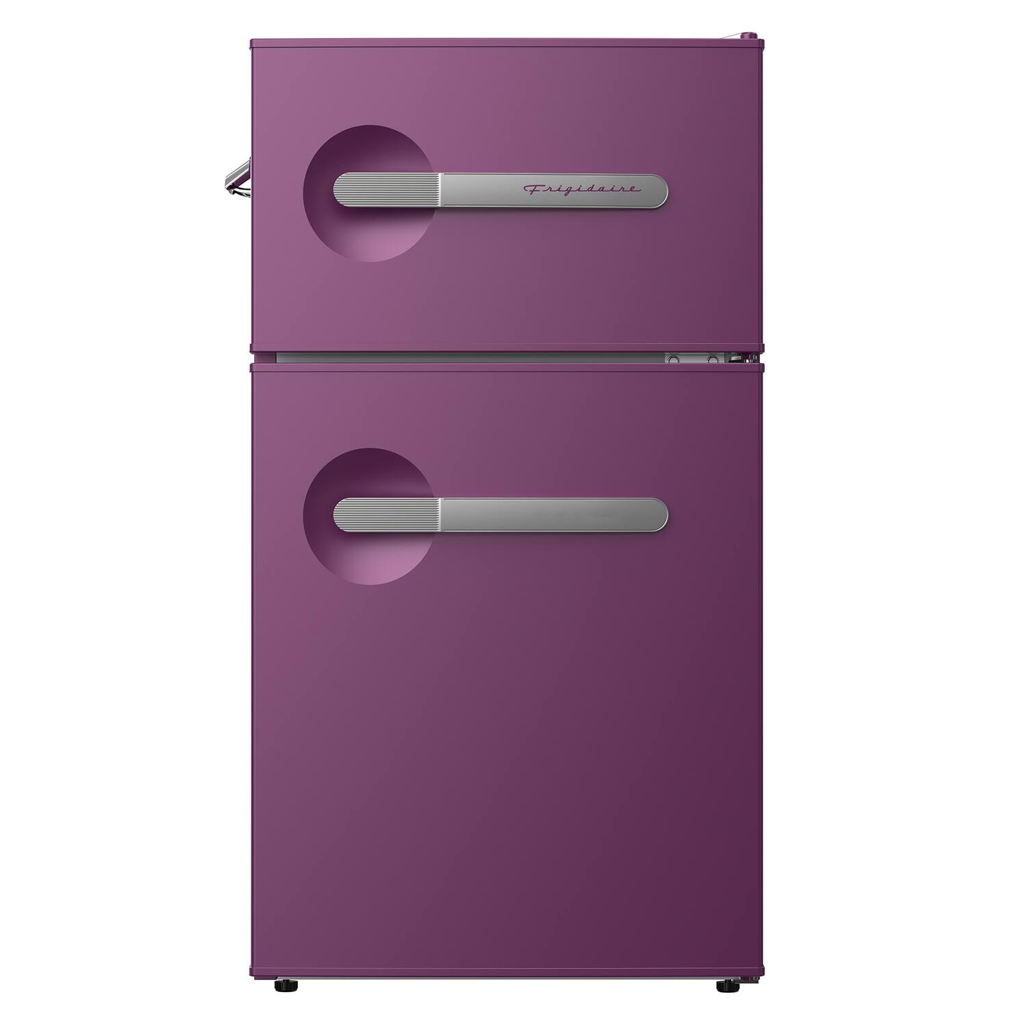Back. Frigidaire - 3.1-Cu. Ft 2-Door Retro Bar Refrigerator, Side Bottle Opener (Plum) - Plum.