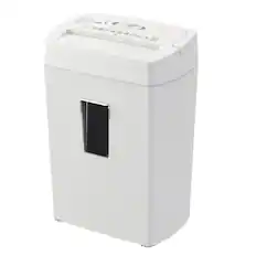 Front. Bonsaii - 12-Sheet Cross Cut Paper Shredder - P-4 Security - 5.5 Gallon Bin with Handle - Overheat Protection - Home & Office - White.