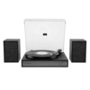 Front. Victrola - Victrola Harmony Bluetooth Turntable System with Speakers - Black.